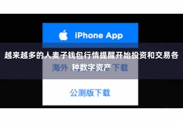 越来越多的人麦子钱包行情提醒开始投资和交易各种数字资产