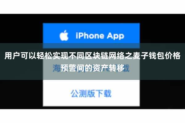 用户可以轻松实现不同区块链网络之麦子钱包价格预警间的资产转移